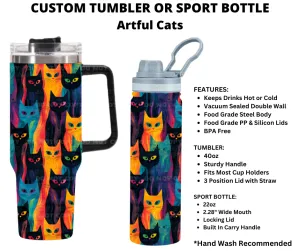 Artful Cats Custom Tumbler