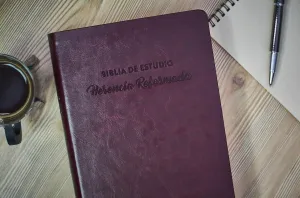 Biblia de Estudio Herencia Reformada - Simil piel (Vino Tinto)