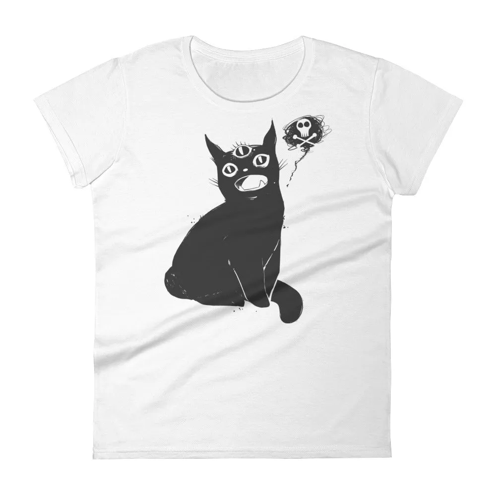 Black Cat, Ladies T-Shirt