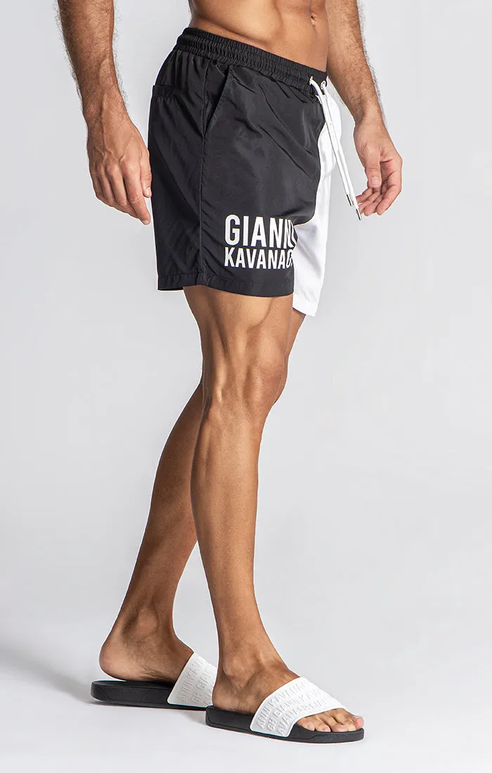 Black Divide Swimshorts