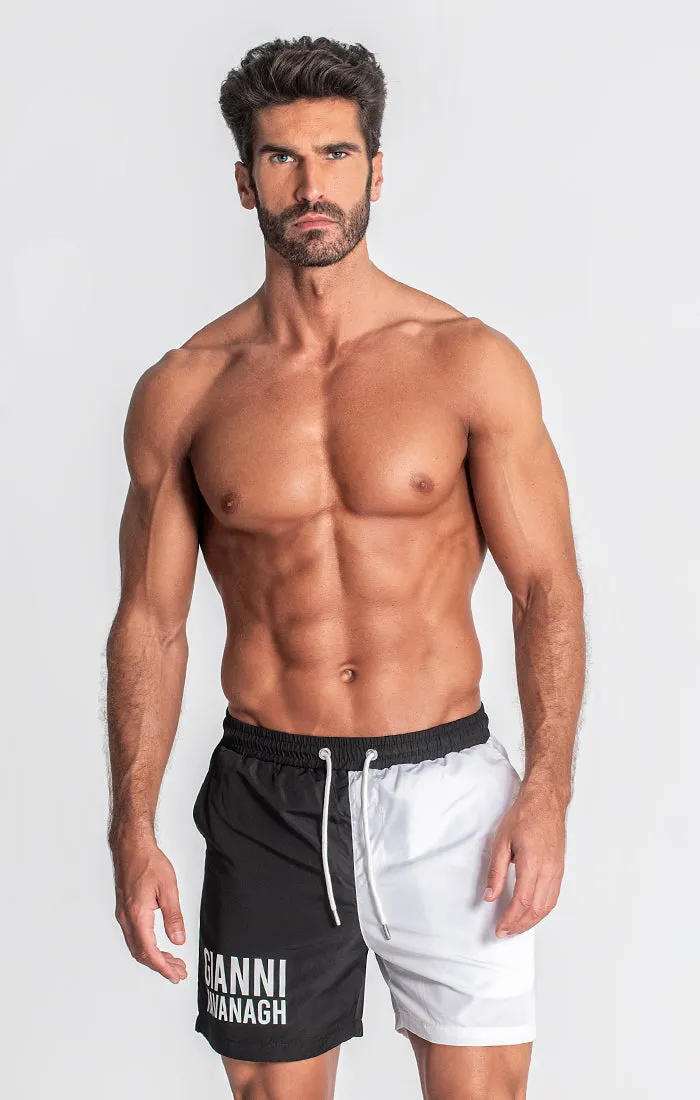 Black Divide Swimshorts