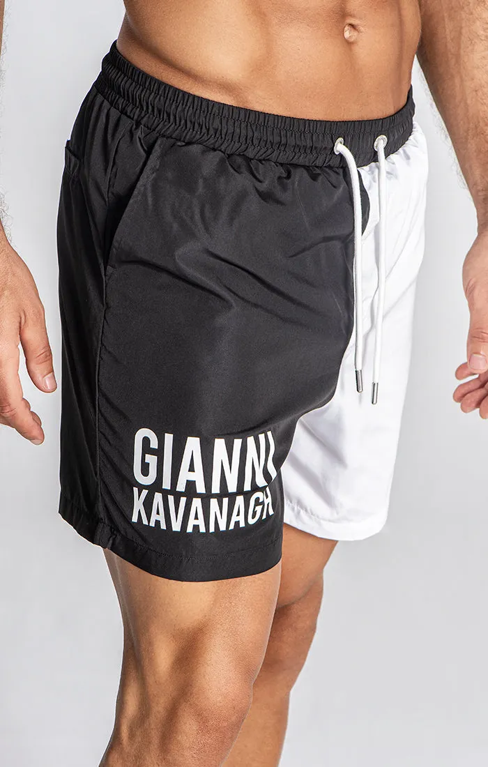 Black Divide Swimshorts