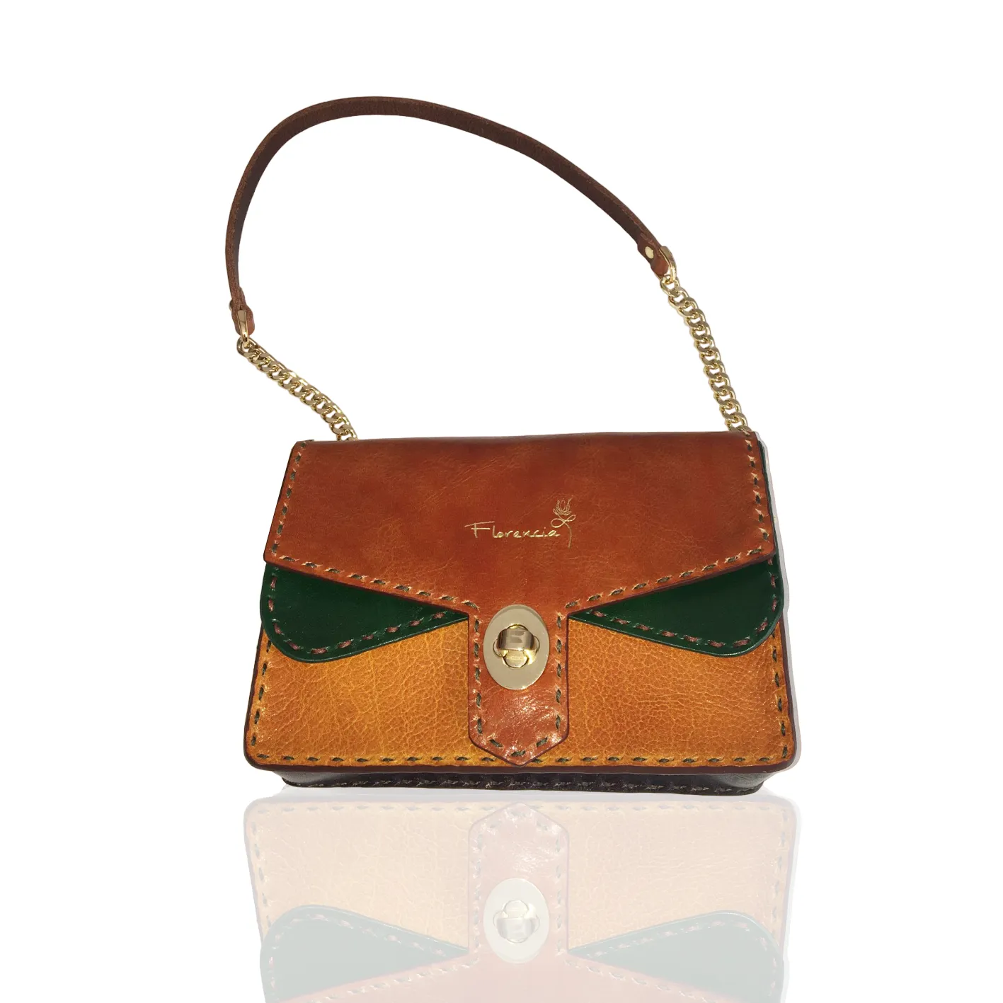 Borsa Clister Florencia in vera pelle made in Italy