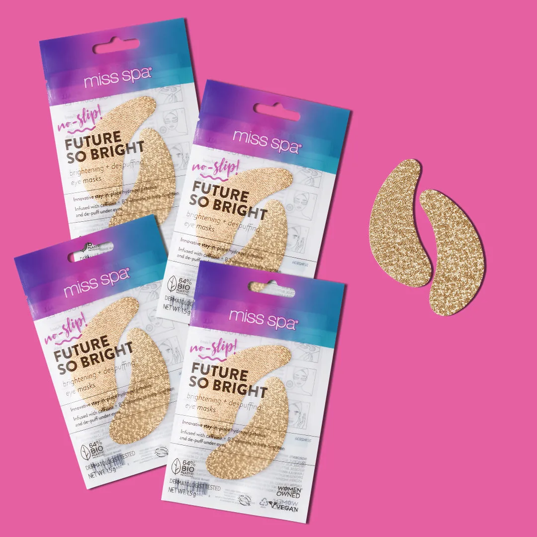 Brighten   De-Puff Eye Masks 4 Pack