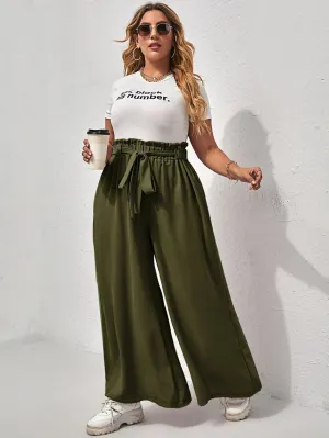 Calça Casual Simples Plus Size - Costanza