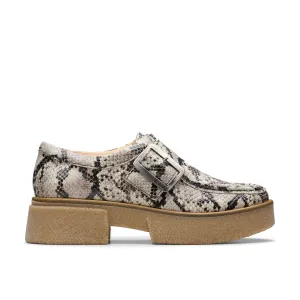 CLARKS | ZAPATOS CASUAL MUJER | LINOSO MONK GREY SNAKE LEATHER | GRIS