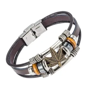 De Fumar Ganja Leather Bracelet