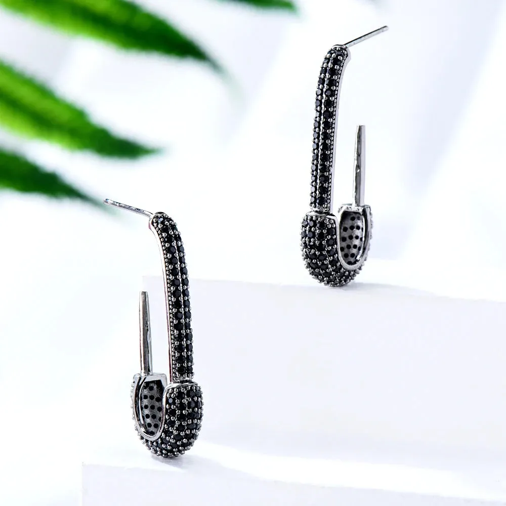 Design Black Drop Dangle Earring For Women Bridal Earring