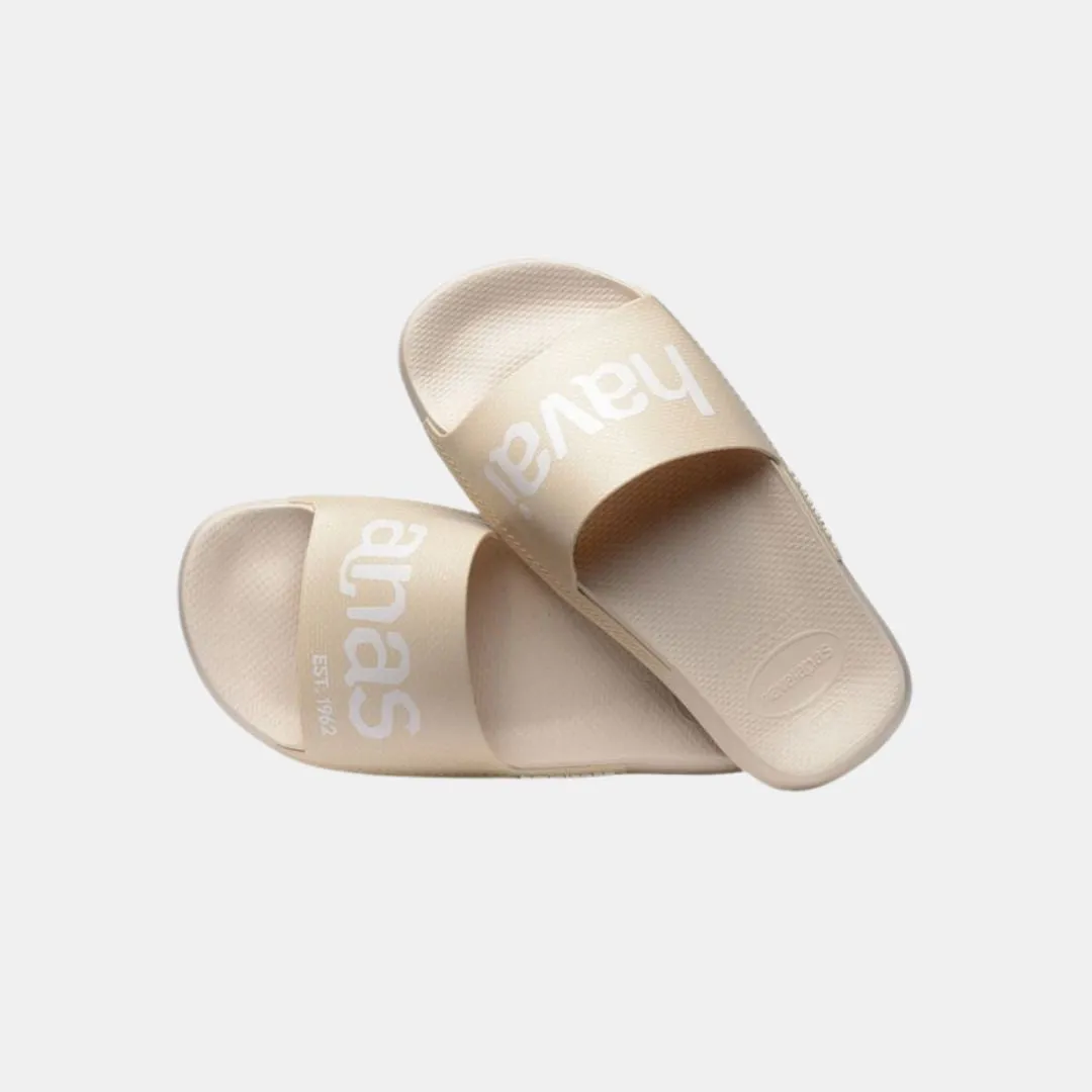 Havaianas Slide Classic Logomania Women's Beige