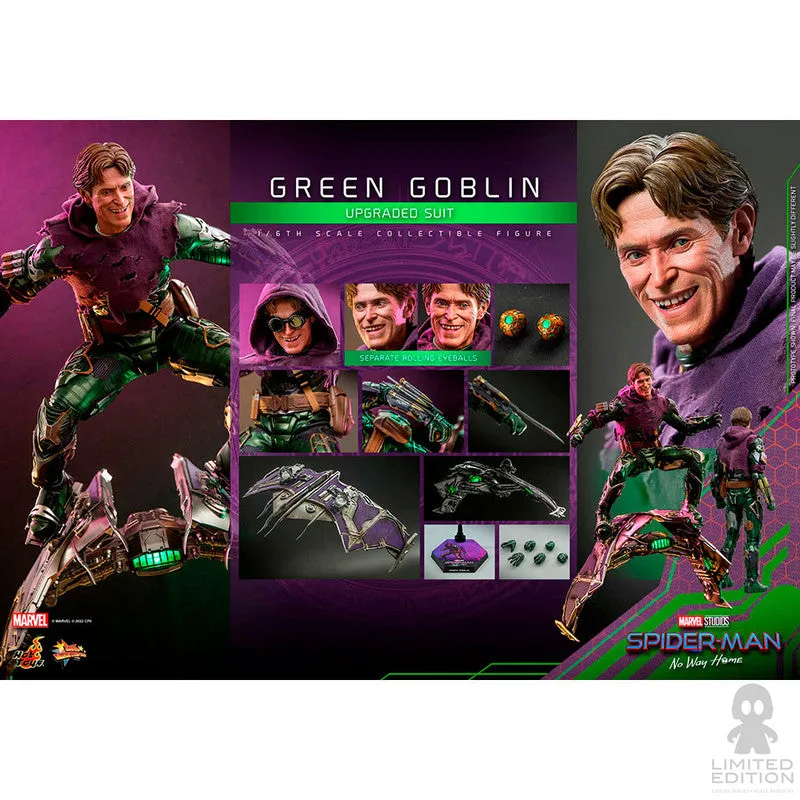 Hot Toys Figura Articulada Green Goblin Upgraded Suit Escala 1:6 Spider-Man: No Way Home