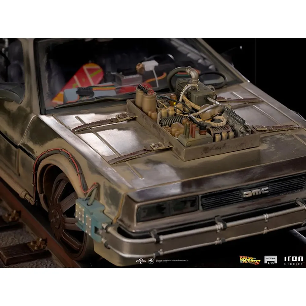 Iron Studios Estatuilla Delorean Escala 1:10 Volver Al Futuro