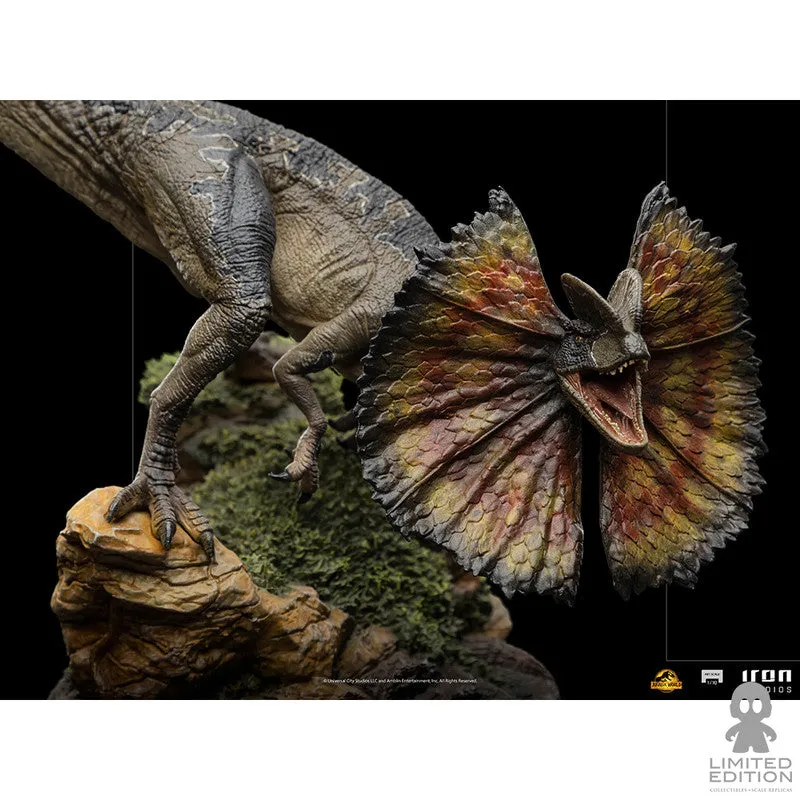 Iron Studios Estatuilla Dilophosaurus Escala 1:10 Jurassic World Dominion