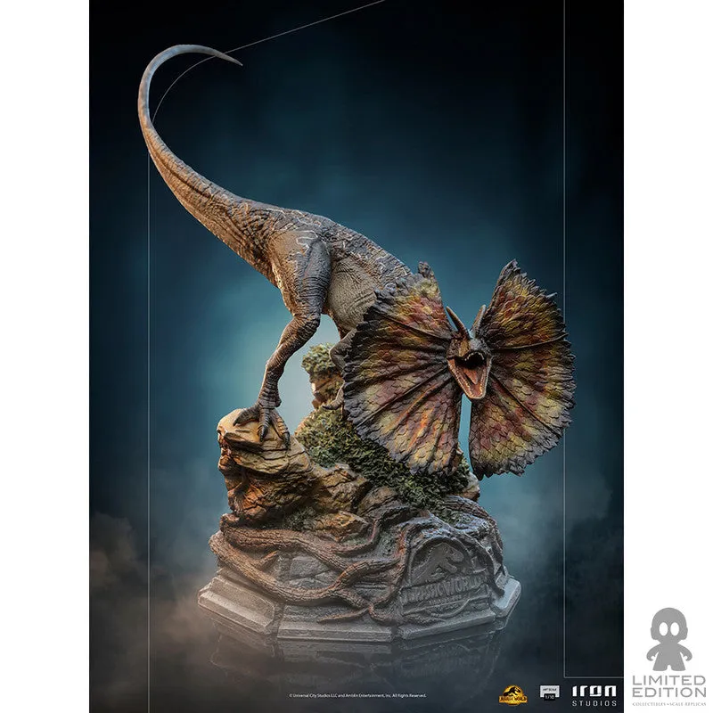 Iron Studios Estatuilla Dilophosaurus Escala 1:10 Jurassic World Dominion