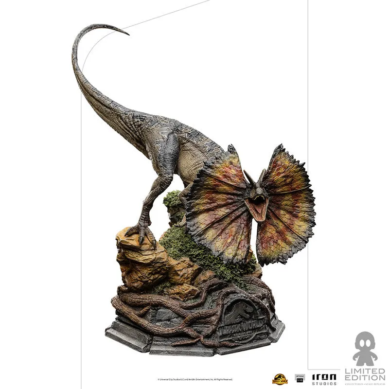 Iron Studios Estatuilla Dilophosaurus Escala 1:10 Jurassic World Dominion