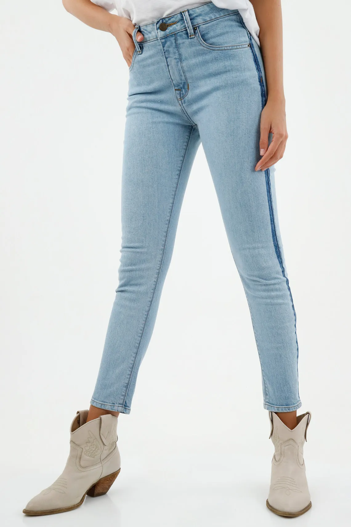 Jean Super Slim azul para mujer