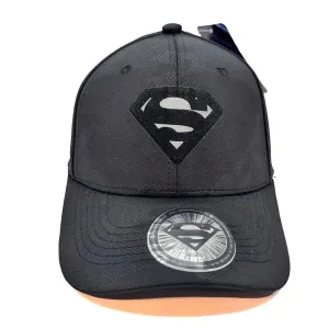 Limited Edition Gorra Negra Logo Negro Fondo Blanco Superman Dc Comics