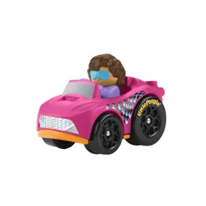 Little People Hot Wheels Juguete para Bebés Vehículo Wheelies Rosa Convertible