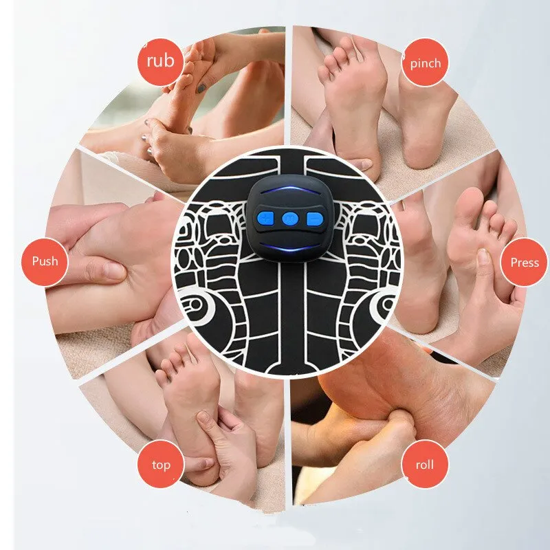 Masajeador eléctrico de pies EMS, Terapia de acupuntura de pies | BronFit©