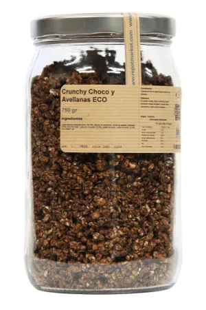 Muesli Crunch de Chocolate y Avellanas ECO 750 gr