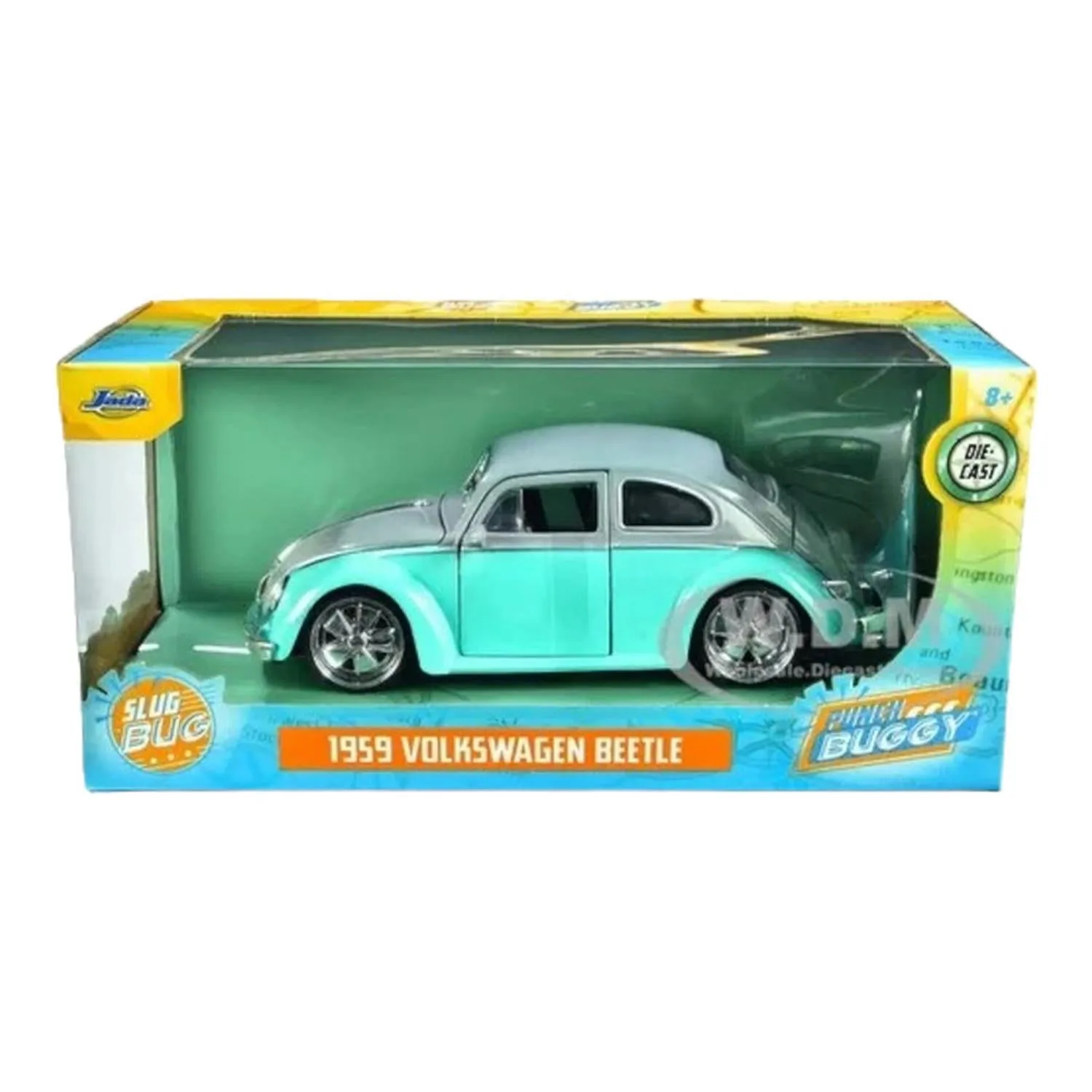 New Arrival Jada Toys Vehículo 1959 Volkswagen Bettle Escala 1:24 Punch Buggy