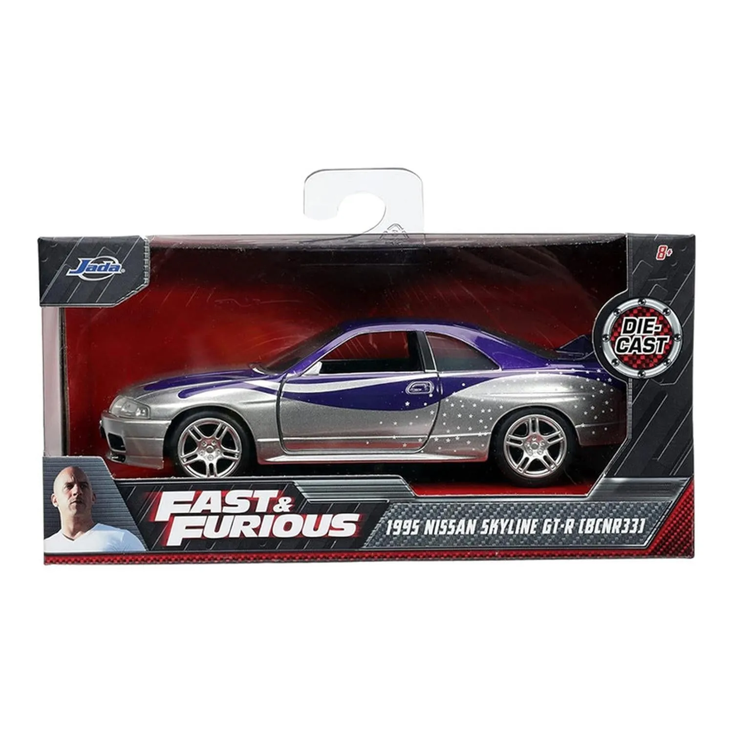 New Arrival Jada Toys Vehículo 1995 Nissan Skyline Gt-R (Bcnr33) Escala 1:32 Fast & Furious