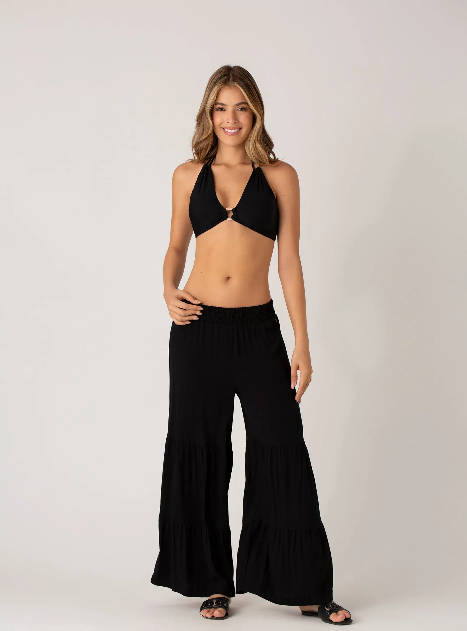 Pantalón 961 enresortado - Negro