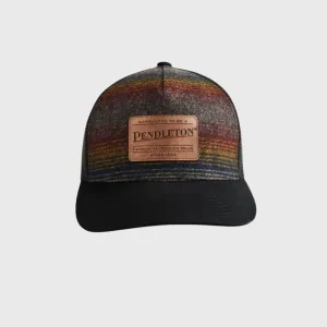 Pendleton Wool Trucker Brown Multi Ombre Stripe