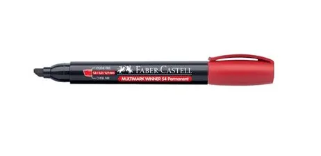 PLUMON PERMANENTE PTA BIS ROJO FABER CASTELL