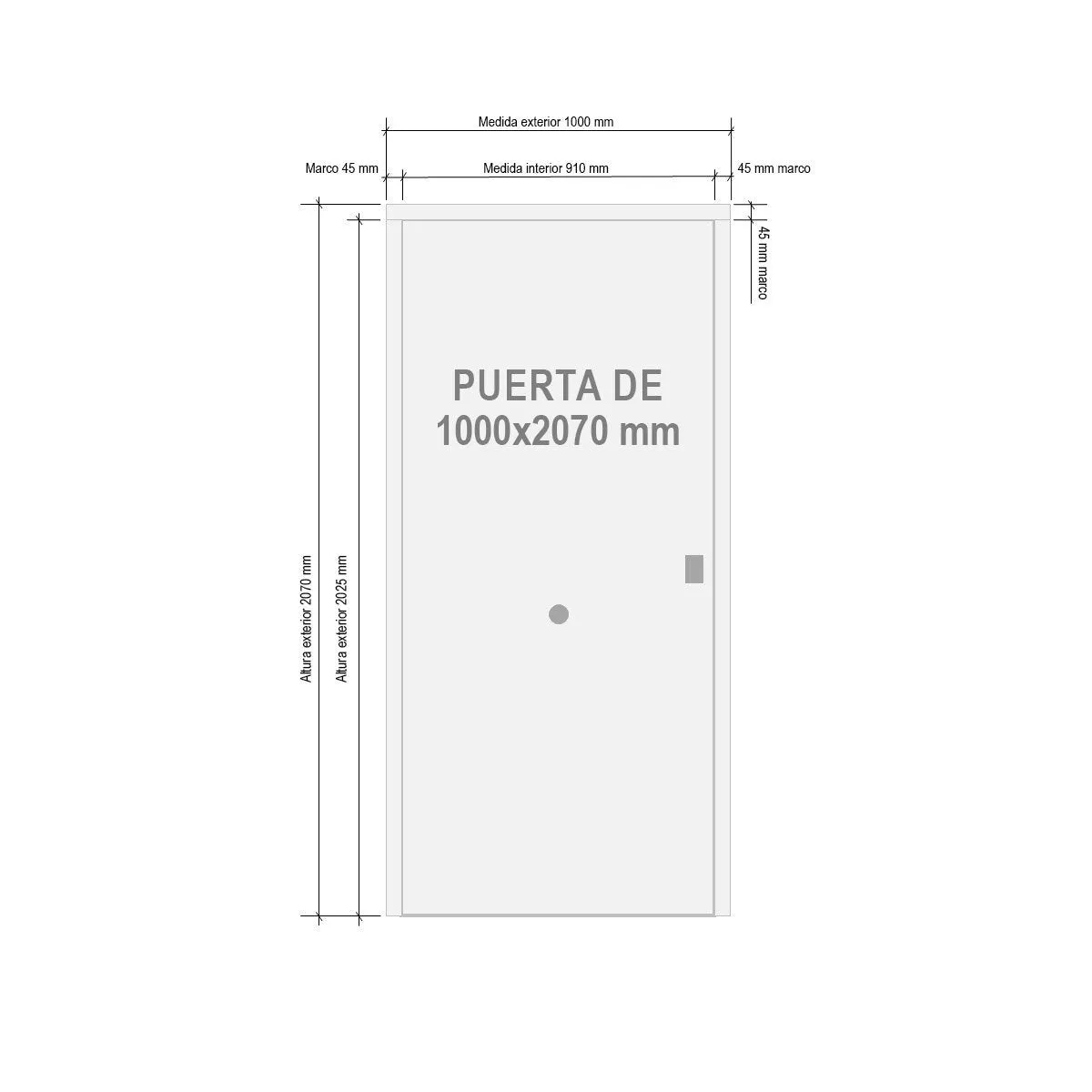 Puerta Acorazada Arco Inoxidable B4 Grado 3 Puntos