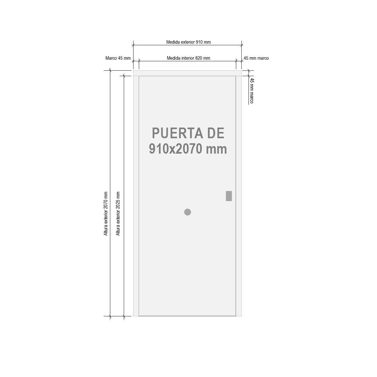 Puerta Acorazada Arco Inoxidable B4 Grado 3 Puntos