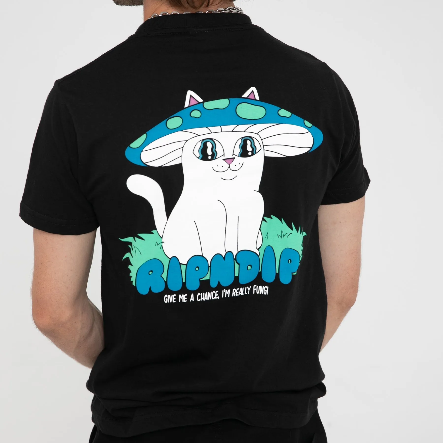 Shroom Cat Tee (Black)