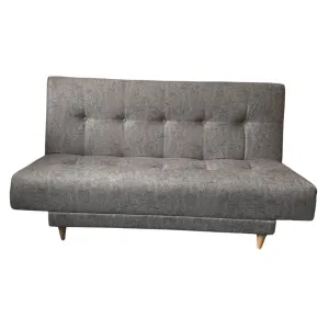 Pet-Friendly 3-Position London Sofa Bed in Gray Fabric