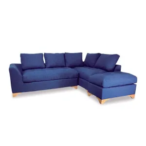 Sofa en L Monaco Tela Azul