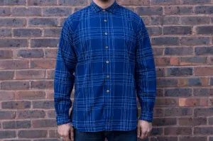 Sugar Cane ‘Fiction Romance’ Check Workshirt - Indigo